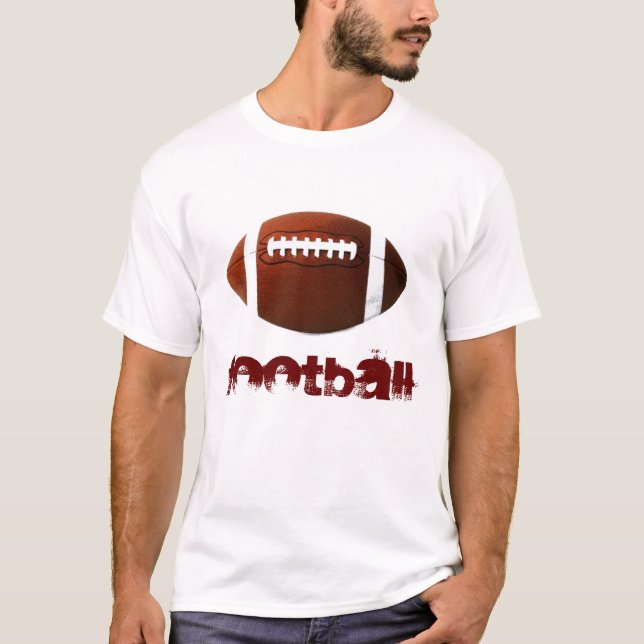 Pop Art Football White T - Shirt - American Sports (Vorderseite)