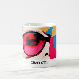 Pop Art Foto Collage Kaffeetasse