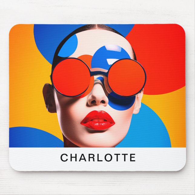 Pop Art Foto Collage Mousepad (Vorne)