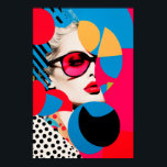 Pop Art Foto Collage Poster<br><div class="desc">Pop Art Foto Collage Poster "Das Leben ist wie ein Gemälde - je lebhafter die Farben sind, desto heller wird es." Für Pop- und Farbliebhaber!</div>