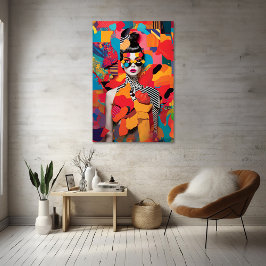 Pop Art Foto Collage Poster