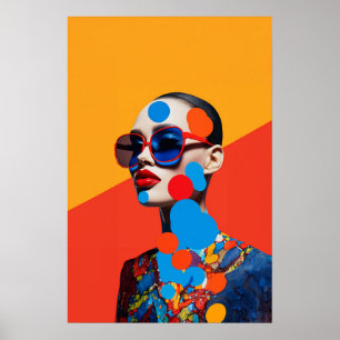 Pop Art Foto Collage  Poster