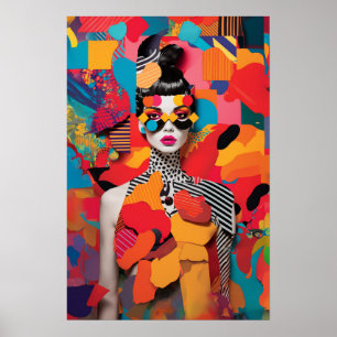 Pop Art Fotocollage  Poster