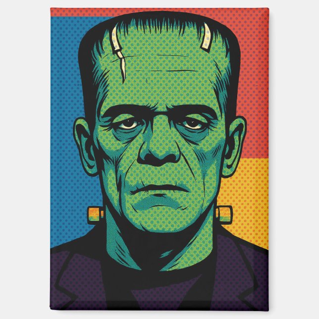 Pop Art Frankenstein Kühlschrankmagnet Magnet (Vorderseite)