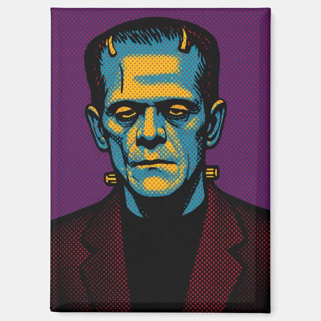 Pop Art Frankenstein Magnet (Vorderseite)