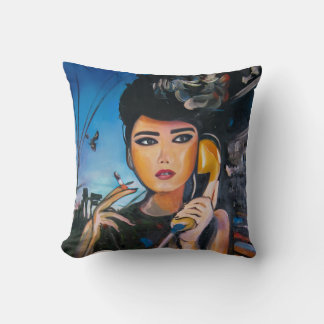 Pop-Art-Frauenkissen Kissen
