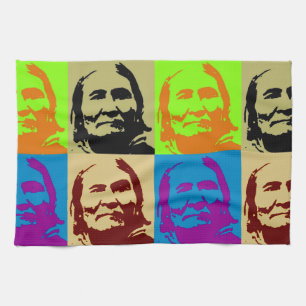 Pop Art Freedom Fighter Geronimo Handtuch