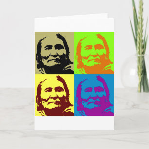 Pop Art Freedom Fighter Geronimo Karte
