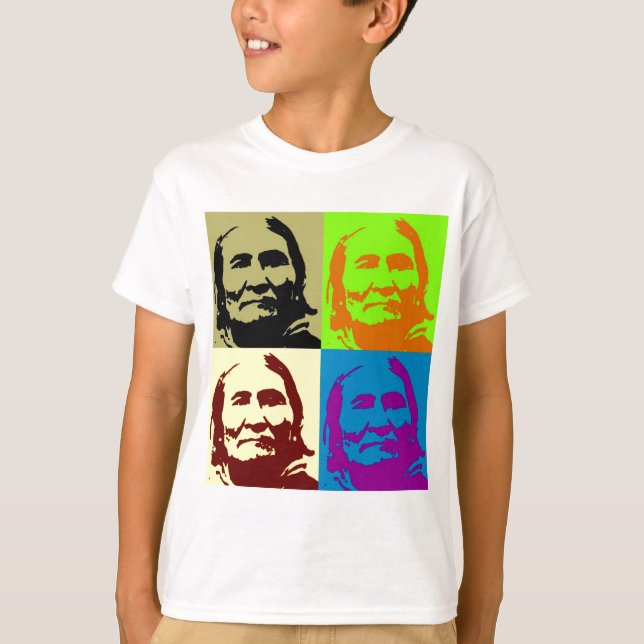 Pop Art Freedom Fighter Geronimo T-Shirt (Vorderseite)