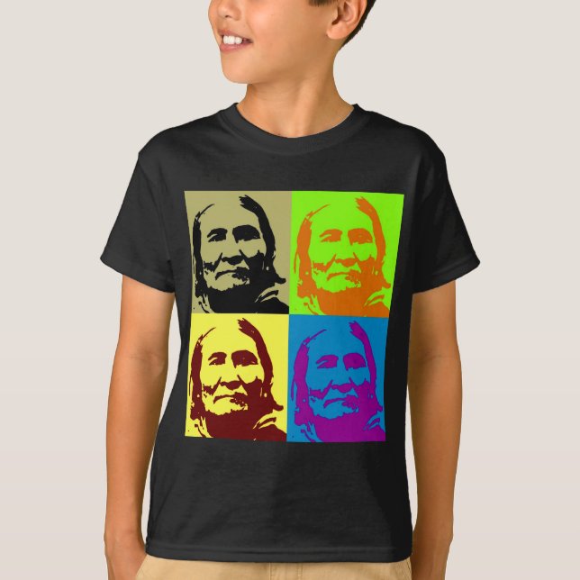 Pop Art Freedom Fighter Geronimo T-Shirt (Vorderseite)