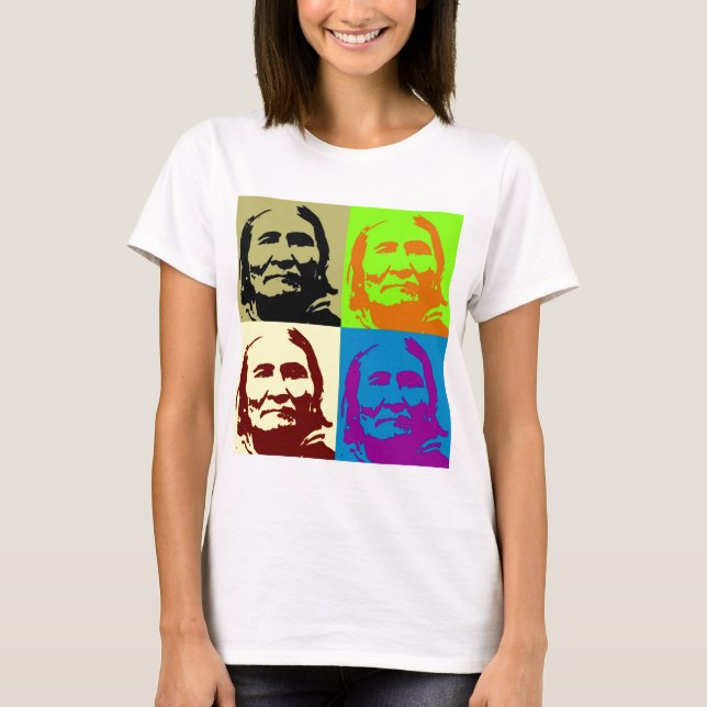 Pop Art Freedom Fighter Geronimo T-Shirt (Vorderseite)