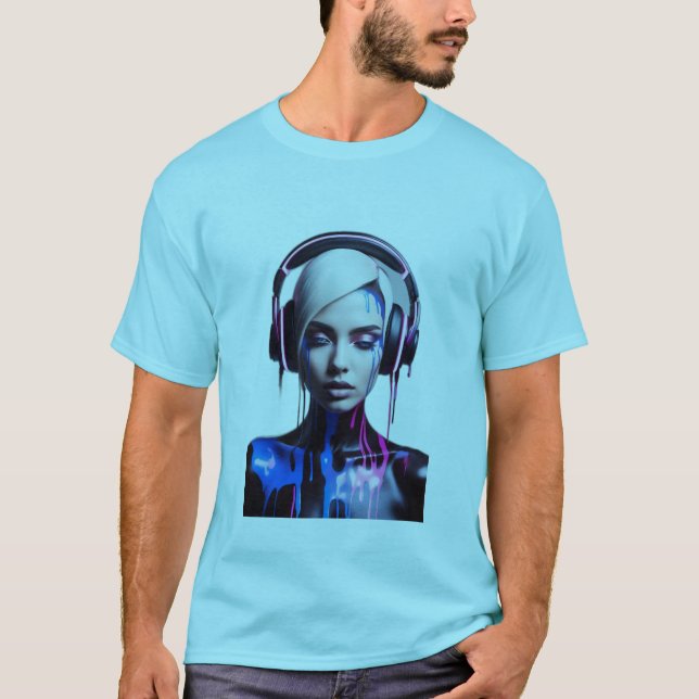Pop Art Friends: T-Shirt für Musik und Lachen (Vorderseite)