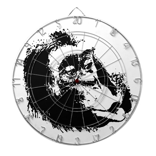 Pop Art Funny Chimpanzee Dartscheibe (vorne)