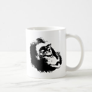 Pop Art Funny Chimpanzee Kaffeetasse