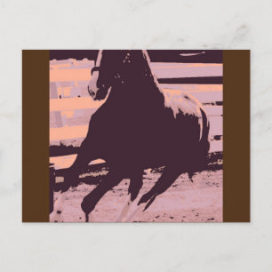 Pop Art Galloping Postkarte