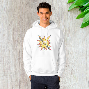 Pop Art gebrochen Kettenexplosion kühne Comic Stil Hoodie