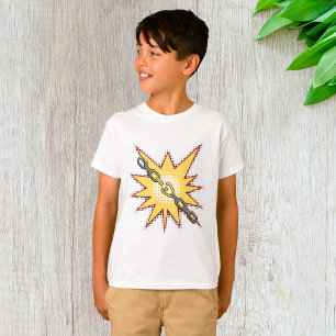 Pop Art gebrochen Kettenexplosion kühne Comic Stil T-Shirt