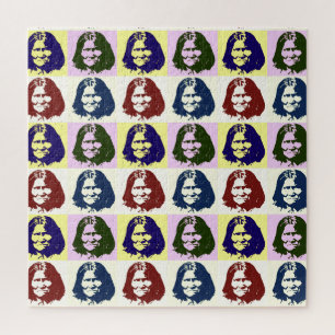 Pop Art Geronimo Indianerlegende Leiterin Puzzle