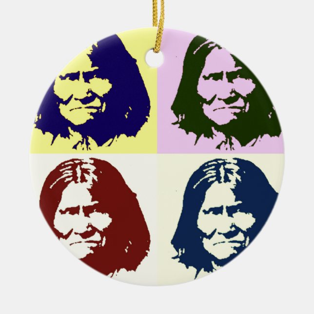 Pop Art Geronimo Keramikornament (Vorne)