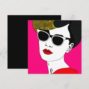 Pop Art Girl Einladung