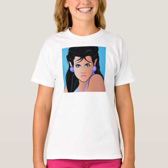 Pop Art Girl - Hübsche Paulina T-Shirt (Vorderseite)