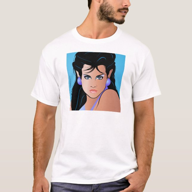 Pop Art Girl - Hübsche Paulina T-Shirt (Vorderseite)