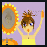 Pop Art Girl Poster<br><div class="desc">Spaß,  Funky Design für einzigartige Geschenke</div>