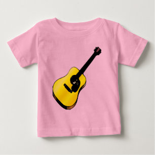 Pop-Art-Gitarre Baby T-shirt