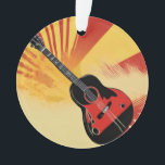 Pop Art Gitarre Malerei Illustration Vintag Retro Ornament<br><div class="desc">Pop Art Style Espanol / Spanische Gitarre Digitale Kunst</div>