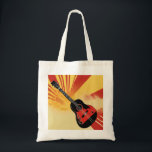 Pop Art Gitarre Malerei Illustration Vintag Retro Tragetasche<br><div class="desc">Pop Art Style Espanol / Spanische Gitarre Digitale Kunst</div>