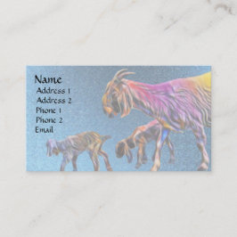 Pop Art Goats Visitenkarte