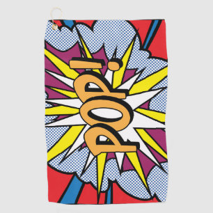 Pop Art Golf Handtuch