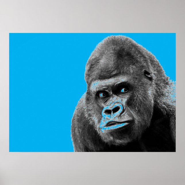 Pop Art Gorilla Poster (Vorne)