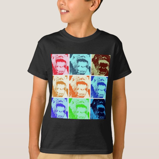 Pop Art Gorilla T-Shirt (Vorderseite)
