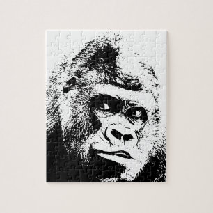 Pop Art Gorilla Wilde Tiere Puzzle