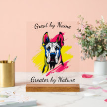 Pop Art Great Dane individualisierbares Design