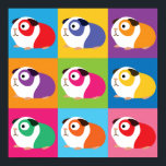 Pop Art Guinea Schweine Poster<br><div class="desc">Niedliche Guinea Schweine im Pop-Art-Stil.</div>