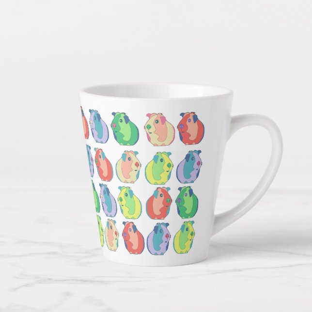 Pop Art Guinea Schweinepatch Milchtasse (Rechts)