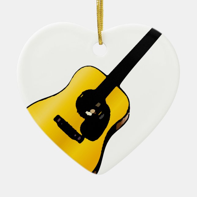 Pop Art Guitar Keramikornament (Vorne)