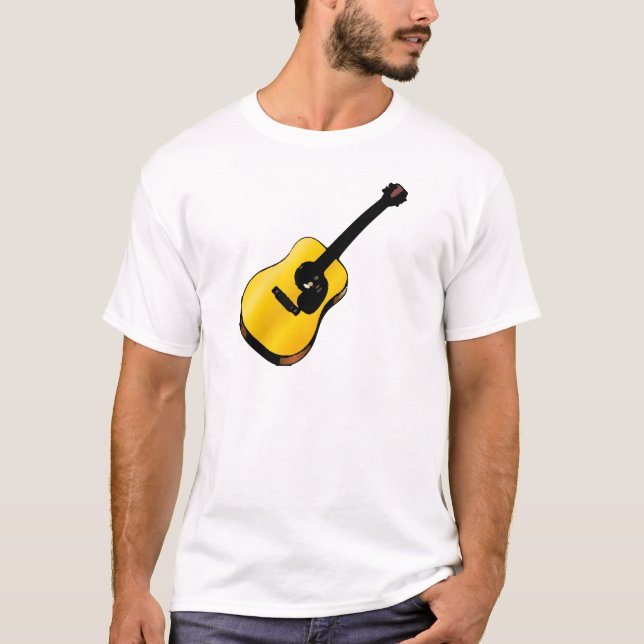Pop Art Guitar T-Shirt (Vorderseite)