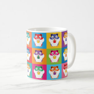 Pop Art Hamsters Kaffeemaschine Tasse