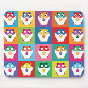 Pop Art Hamsters Mouse Pad Mousepad