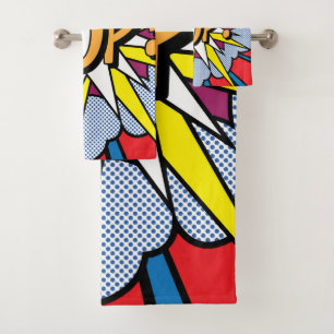 Pop Art Handtuch Badhandtuch Set