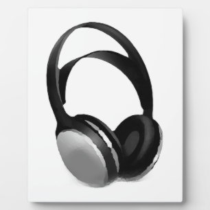 Pop Art Headphone Fotoplatte