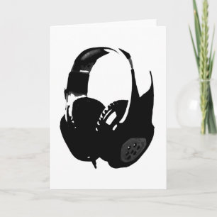 Pop Art Headphone Karte
