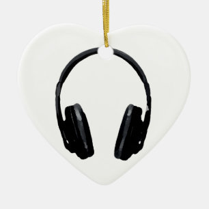 Pop Art Headphone Keramikornament