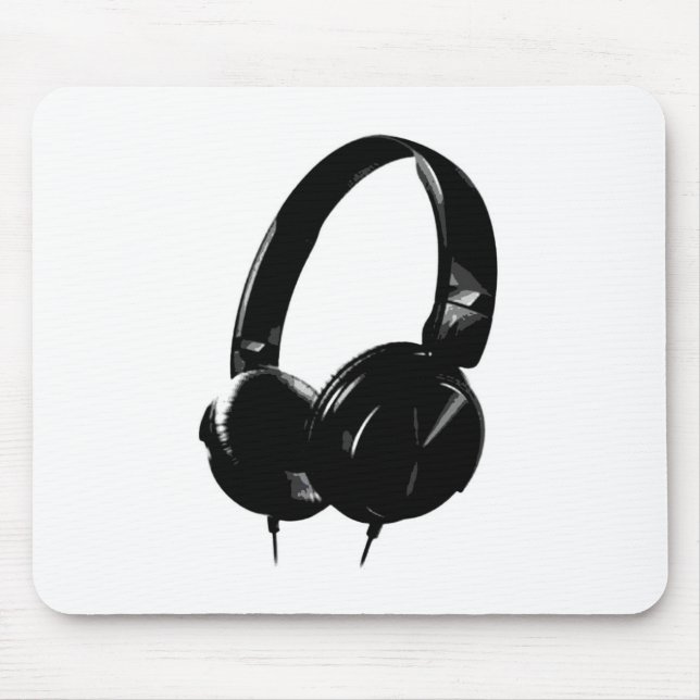 Pop Art Headphone Mousepad (Vorne)
