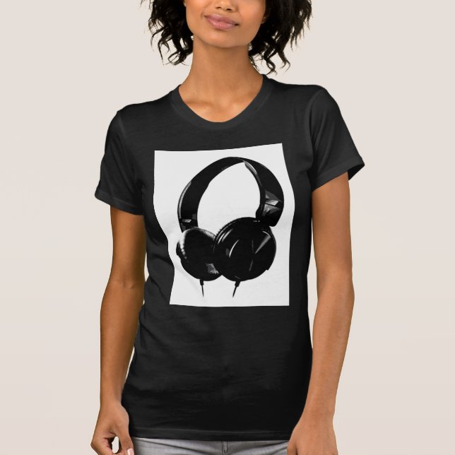 Pop Art Headphone T-Shirt (Vorderseite)