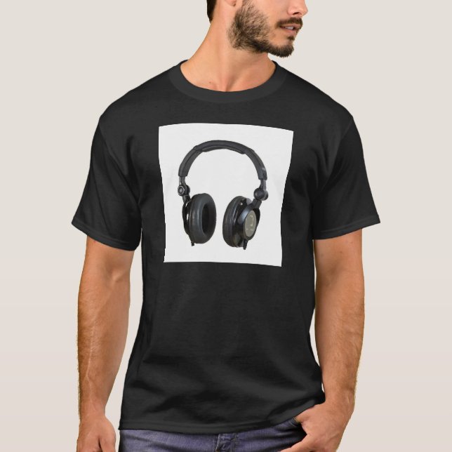 Pop Art Headphone T-Shirt (Vorderseite)