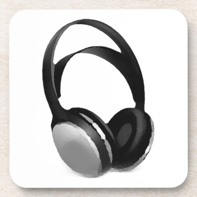 Pop Art Headphone Untersetzer (Vorderseite)